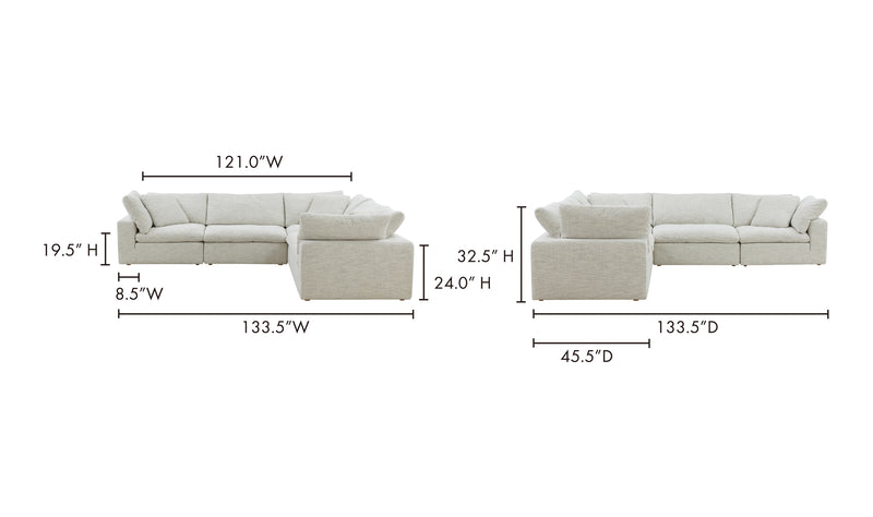 CLAY CLASSIC L MODULAR SECTIONAL