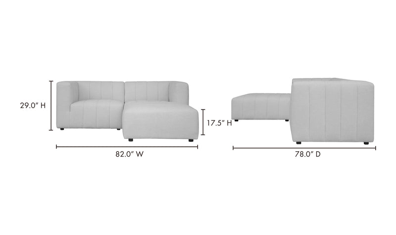 LYRIC NOOK MODULAR SECTIONAL GREY