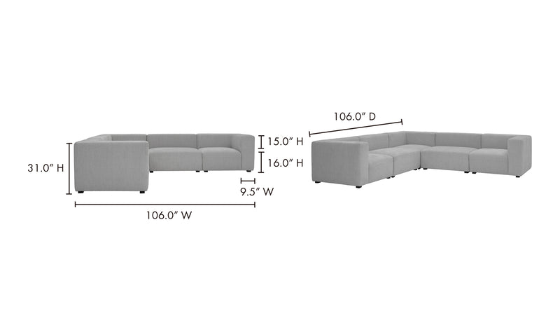 ROMY CLASSIC L MODULAR SECTIONAL