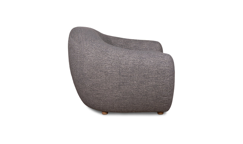 OCEANA CURVED LOUNGE CHAIR, DARK GREY