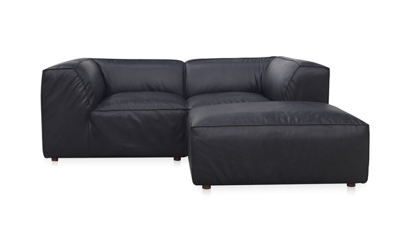 FORM NOOK MODULAR SECTIONAL VANTAGE BLACK LEATHER