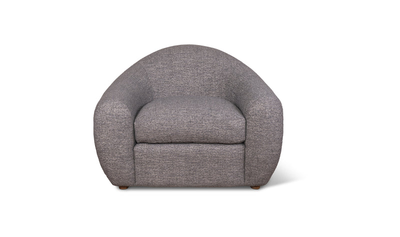 OCEANA CURVED LOUNGE CHAIR, DARK GREY