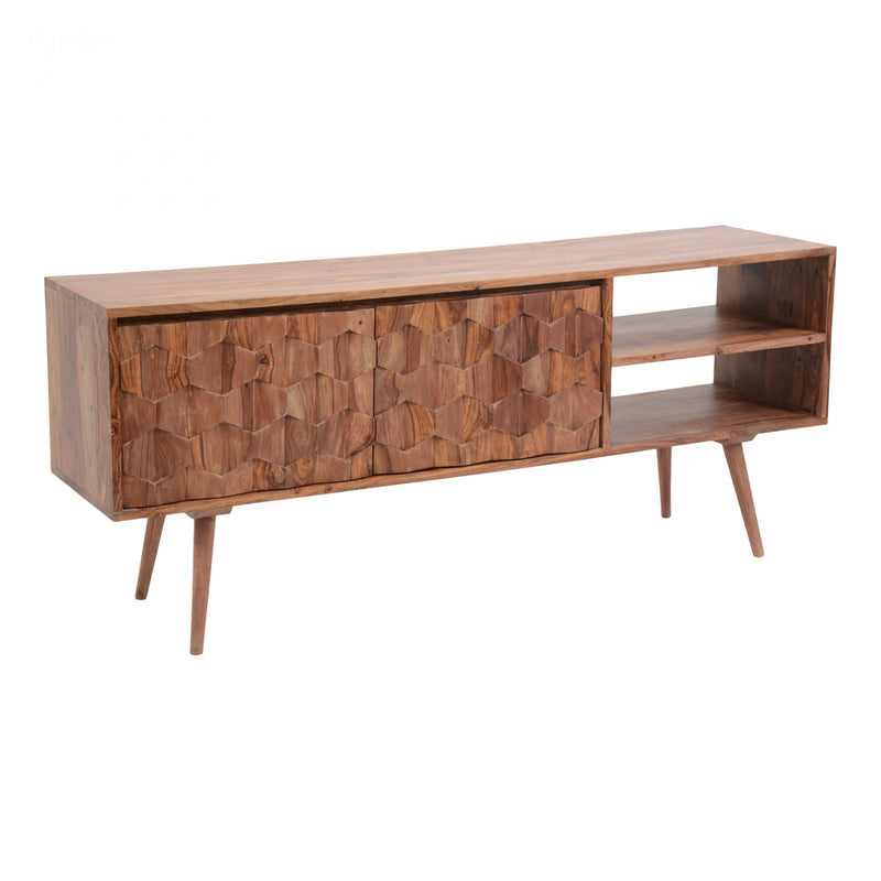 O2 TV CABINET BROWN