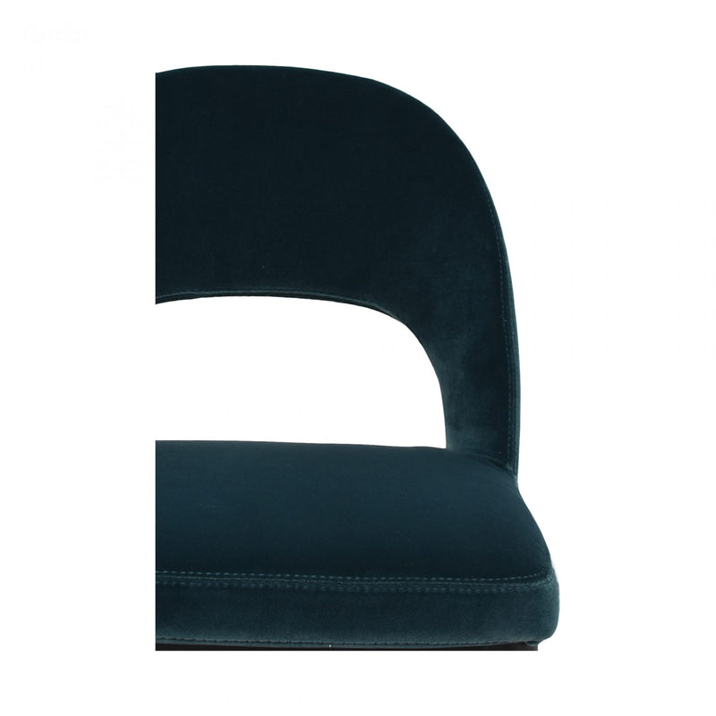 ROGER COUNTER STOOL - TEAL VELVET