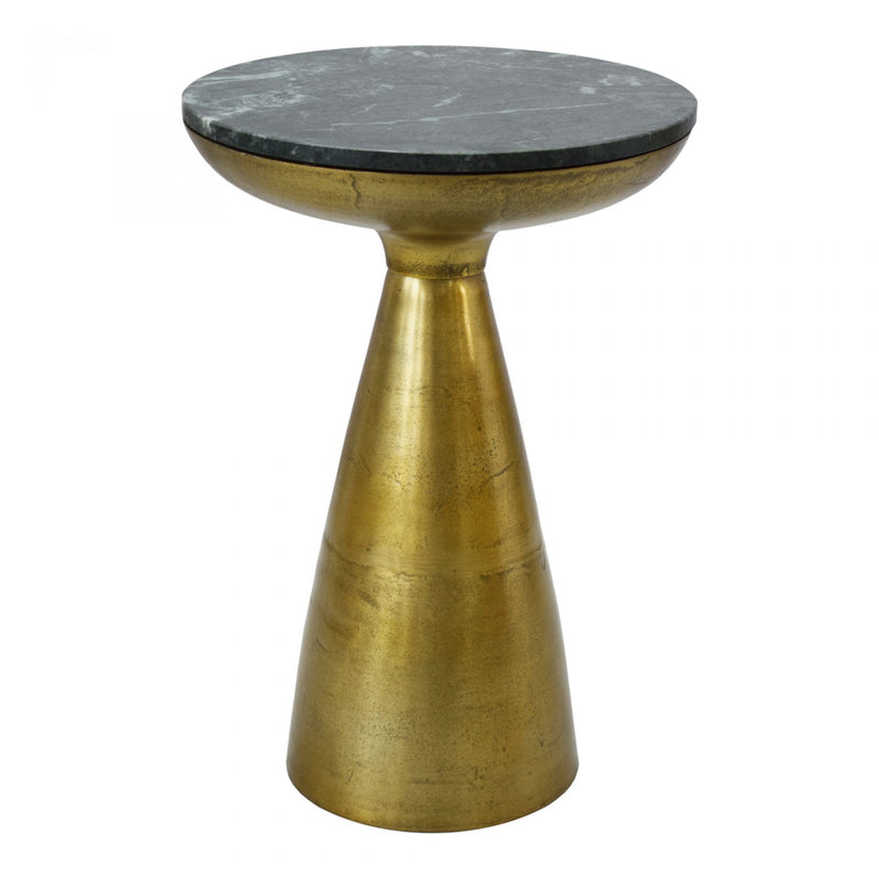 FONT SIDE TABLE GREEN MARBLE