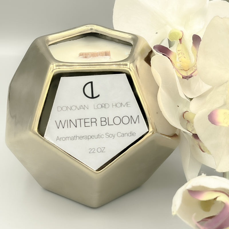 Winter Bloom Aromatherapeutic Candle