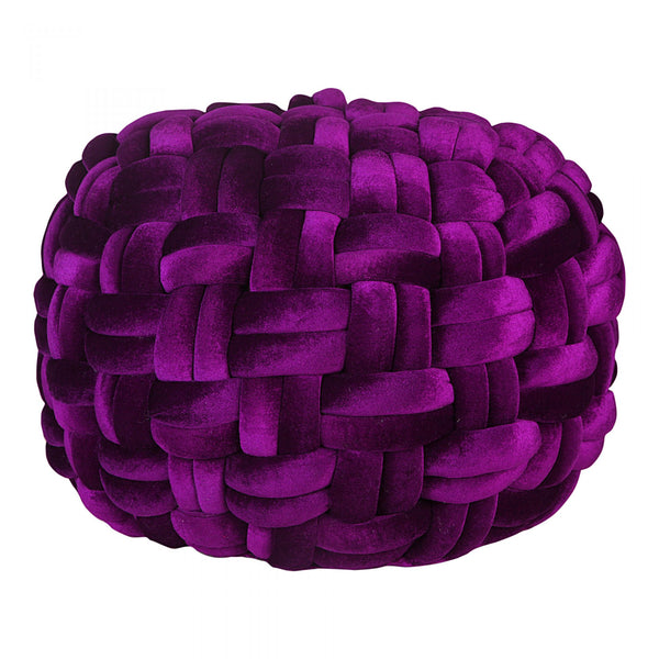 PJ VELVET POUF WINE