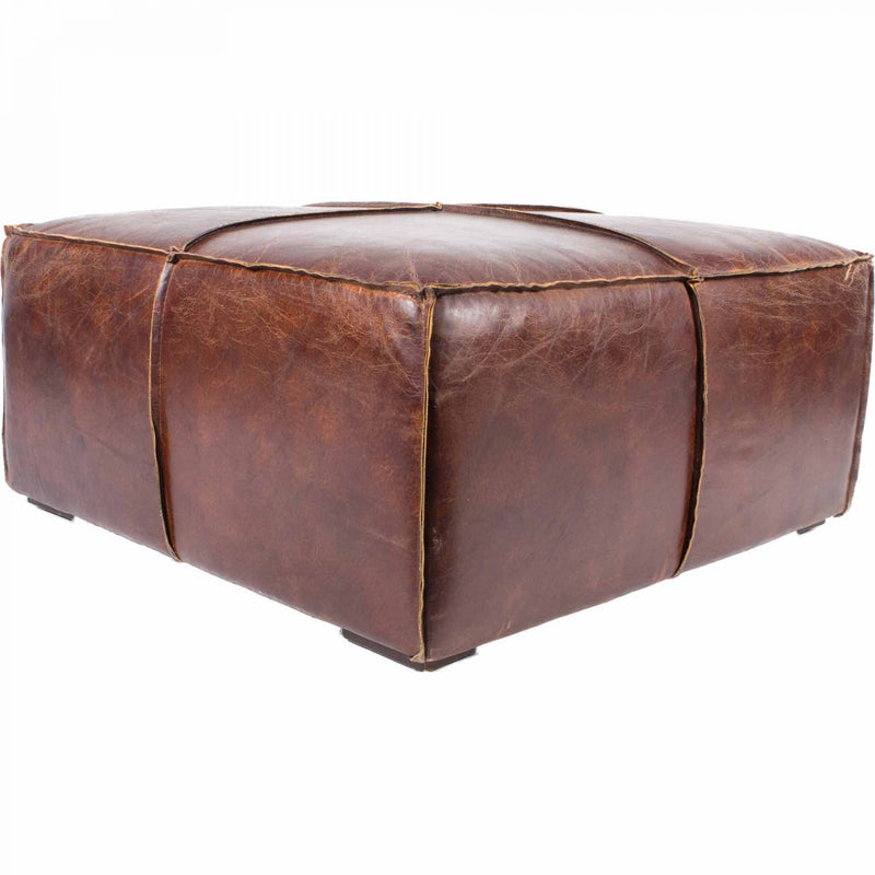 STAMFORD COFFEE TABLE CAPPUCCINO BROWN LEATHER