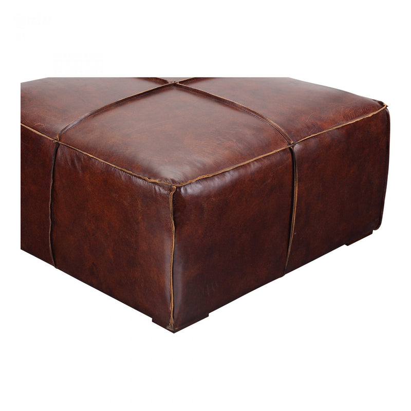 STAMFORD COFFEE TABLE CAPPUCCINO BROWN LEATHER