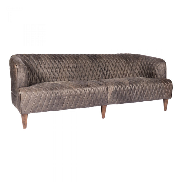 MAGDELAN TUFTED LEATHER SOFA