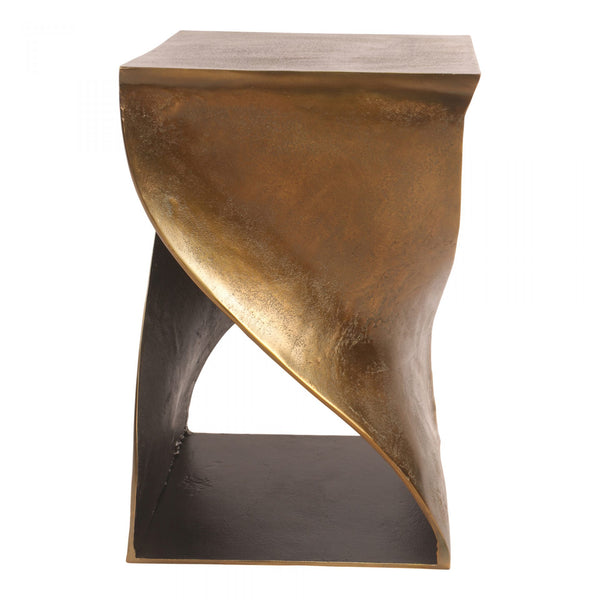 TWIST ACCENT TABLE BRASS