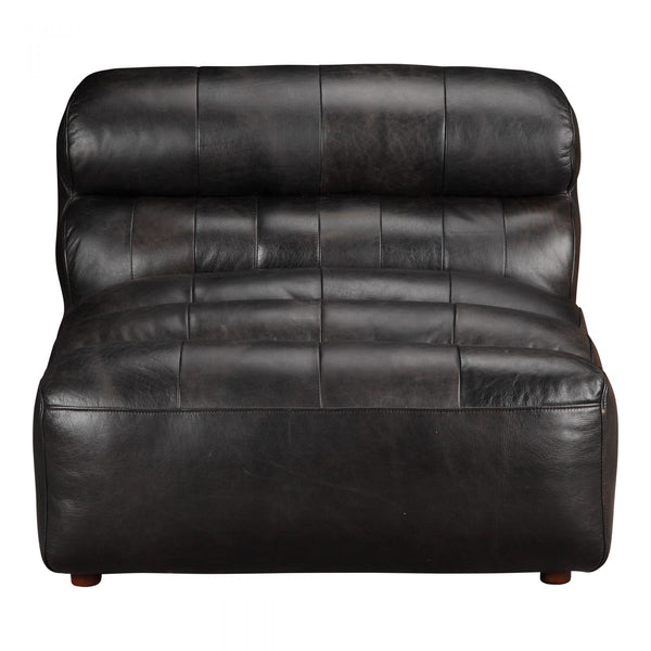 RAMSAY LEATHER ARMLESS CHAIR