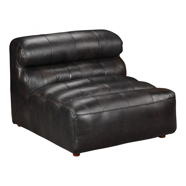 RAMSAY LEATHER ARMLESS CHAIR