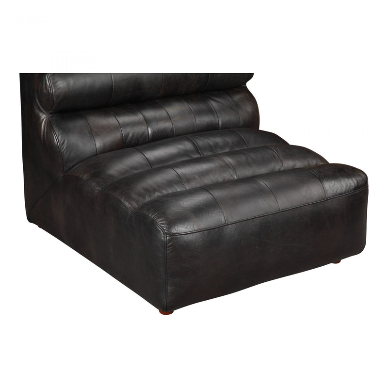 RAMSAY LEATHER ARMLESS CHAIR