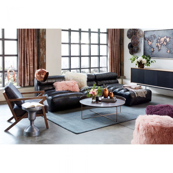 RAMSAY SIGNATURE LEATHER MODULAR SECTIONAL