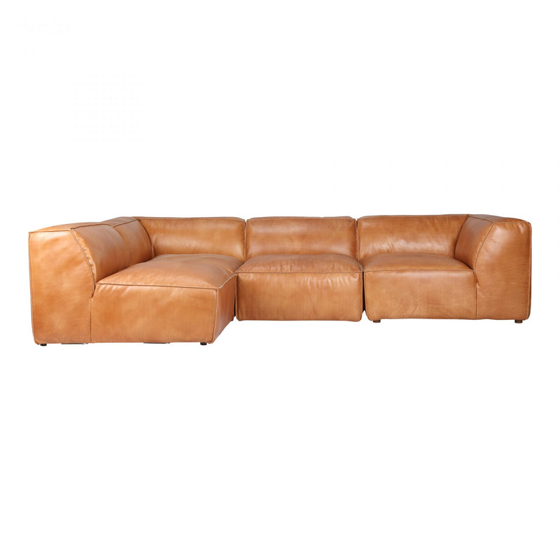 LUXE SIGNATURE LEATHER MODULAR SECTIONAL