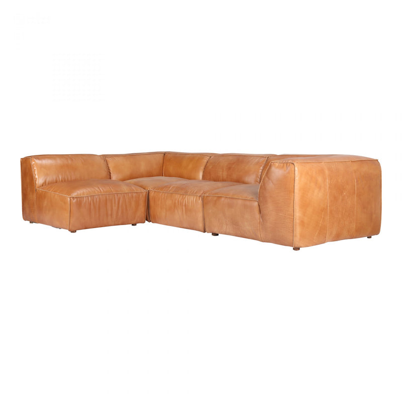 LUXE SIGNATURE LEATHER MODULAR SECTIONAL