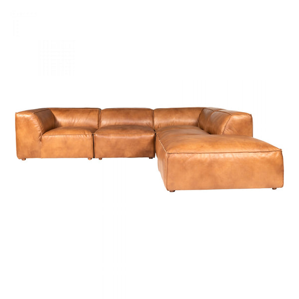 LUXE DREAM LEATHER MODULAR SECTIONAL