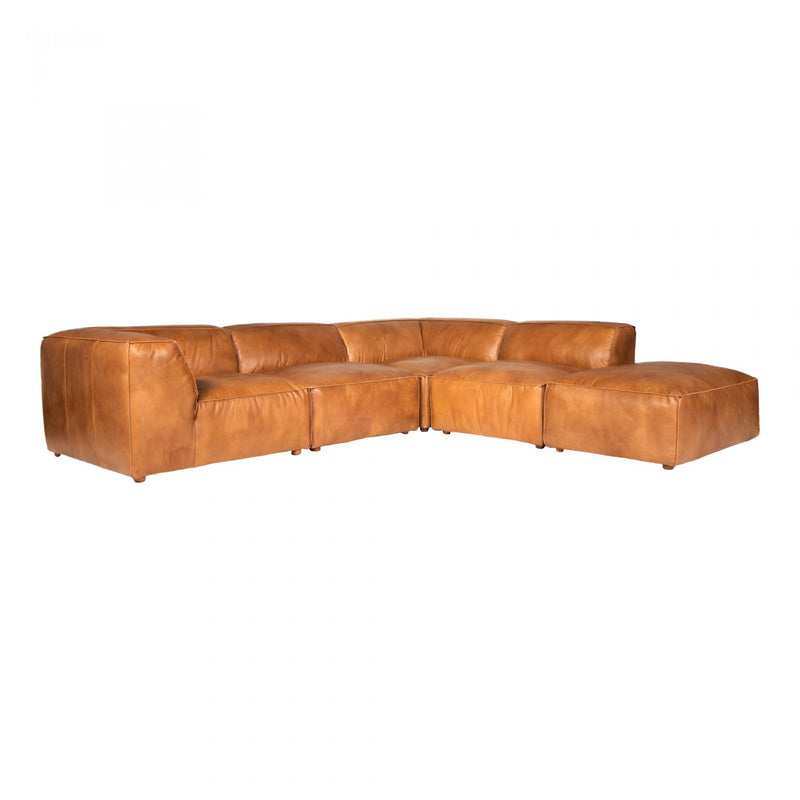 LUXE DREAM LEATHER MODULAR SECTIONAL