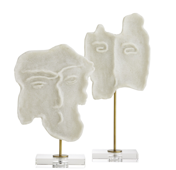 DAVID SCULPTURES, SET OF 2