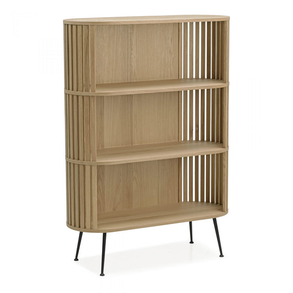 HENRICH OAK BOOKSHELF WHITE OIL