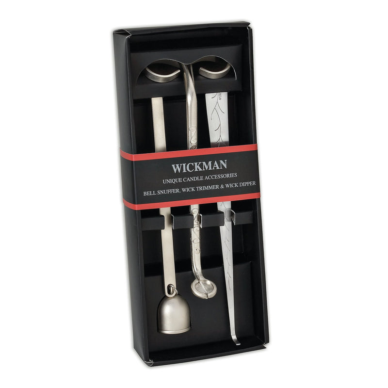 Gift Set of 3 with Wick Trimmer Wick Dipper and Candle Snuffer