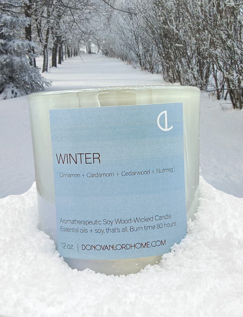 Winter Aromatherapeutic Candle